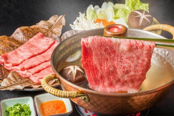 【極上！とろける国産牛しゃぶしゃぶ＆伊豆旬の刺身3種盛り！】【朝食付き】